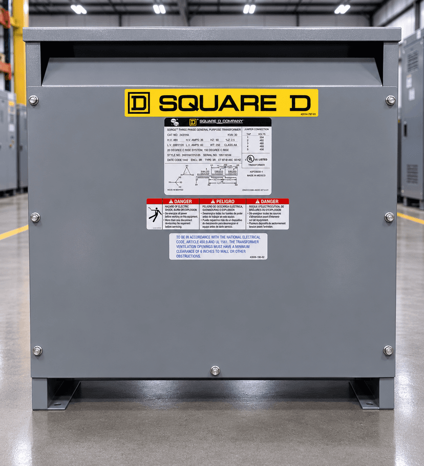 Siemens 75 kVA dry-type transformer